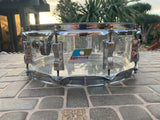 Ludwig Vistalite 14 x 5.5 1976 snare drum - Clear