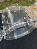 Pearl Crystal beat Acyrlic 8pc Drum Set kit - Clear - Excellent