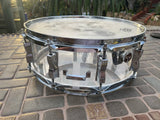 Ludwig Vistalite 14 x 5.5 1976 snare drum - Clear