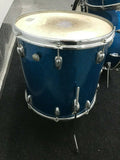 Slingerland Blue Sparkle Vintage 70's 12x8,13x9,16x16,22x14 3 ply Maple Drum Set