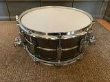 Ludwig Black Beauty Snare Drum - 6.5"x14" - Super-Sensitive Throw-off -EXCELLENT