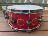 DW Collector's Series "Snakes and Arrows" Neil Peart Rush 6x14 Snare drum