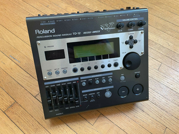 Roland Td-12 V Drum Module Brain - BAD LCD