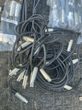 Huge Lot microphone cables 3ft xlr 3p male to female + more