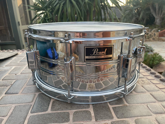 Pearl Export 14 x 6.5 Chrome Snare Drum