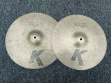 Zildjian 14" K Custom Dark Hi Hat Cymbals Hi-Hats