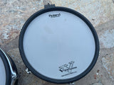 TWO Roland PD-100 RED 12" Mesh Head V Drum PD120