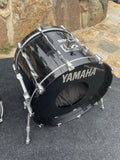 Yamaha Recording Custom 5pc Drum Set kit 22x16,10x9,12x10,14x12,16x14 BLACK