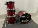 Tama Superstar Candy Apple Red 80's Drum Set kit 22x16,12x11,13x12,16x16
