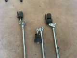 THREE Yamaha Drum Straight Electronic  Cymbal Arm Top Arms - WITH METAL STOPPERS