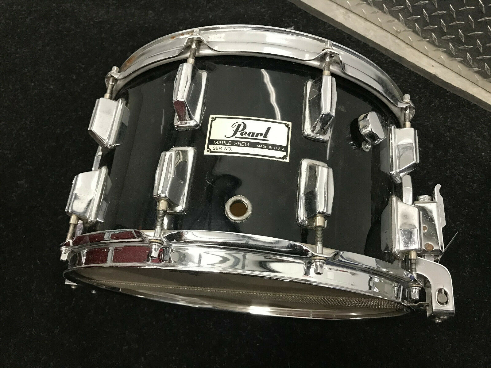 Pearl All Maple 80's Black Snare Drum 14 x 8 !!! – Blakes Drum Shop