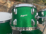Vintage Rogers PowerTone Londoner Drum Set Green Spakle Power Tone -UPDATED