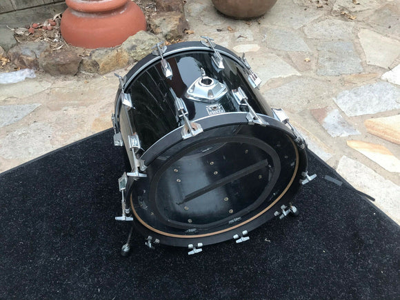 Tama Superstar BLACK 1980's 22x16 Bass Drum