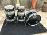 Dixon Outlaw Maple Blackburst 5pc Drum Set kit