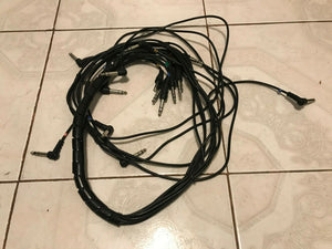 ROLAND NINE (9) PC SNAKE Pack 1/4" Drum Cable Cables for electronic drums SNAKE