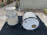C&C Custom Drums 3pc Drum Set kit Keller Shells C & C Drums 24x18, 13x9, 16x14