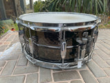 Ludwig LB417K 6.5x14inch Black Beauty Brass Snare Drum, Hammered Shell, Imperial