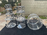 Pearl Crystal beat Acyrlic 8pc Drum Set kit - Clear - Excellent
