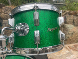 Vintage Rogers PowerTone Londoner Fullerton Green Spakle Power Tone 20,12,13,16