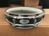 Pearl S1330B Steel Piccolo Snare Drum, Black, 3" x 13"