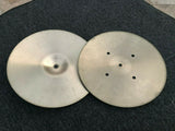 Vintage Zildjian 14" Quick beat Hihat Drum Cymbals hi hat