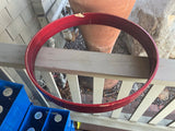 Vintage Tama Superstar Candy Apple Red CAR 1980's 22 " bass drum hoops - DAMAGED